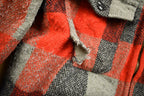 Vintage 1950s Melton Outer-Wear Buffalo Plaid Wool Hunting Jacket