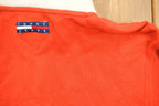 Vintage 1990s Tommy Hilfiger Orange Fleece Sweater