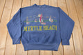 Vintage 1990s Myrtle Beach Double Sided Souvenir Crewneck Sweatshirt Made In USA