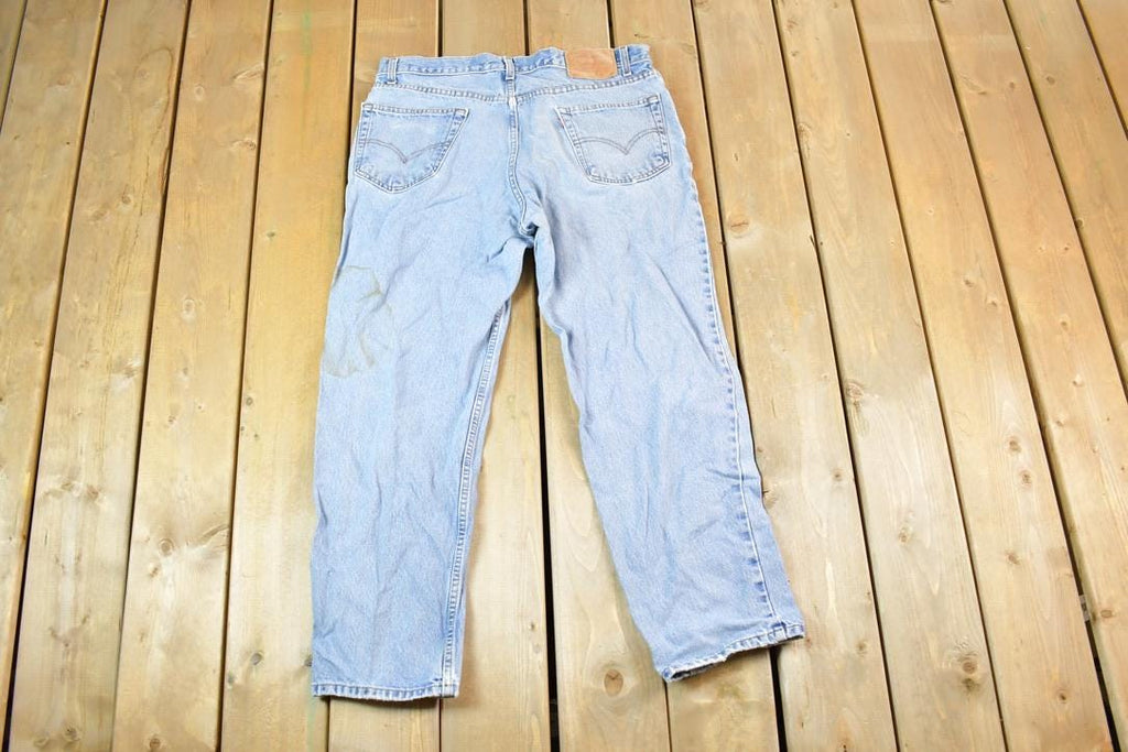 Vintage 1990s Levi Strauss Red Tab 550 Relaxed Fit Denim Jeans Size 36 x 29