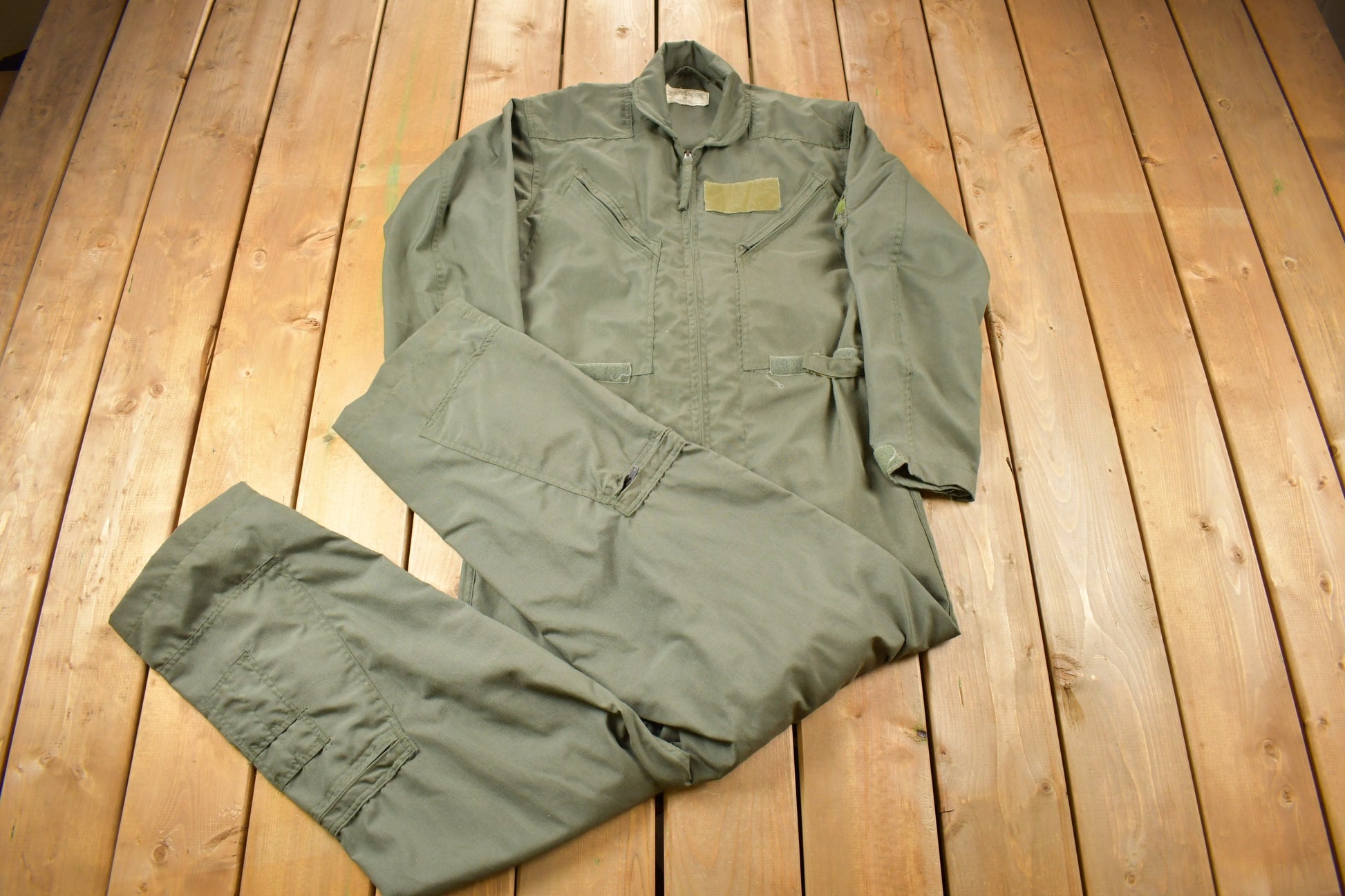 Vintage 1976 Military Flyer Coverall Jumpsuit Size Large