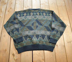 Vintage 1990s Urban Works Knit Pathwork Crewneck Sweater