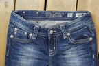 Vintage Y2K Miss Me Bedazzled Low Rise Jeans Size 26x31