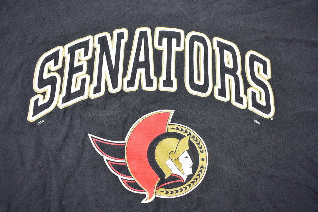 Vintage 1990s Ottawa Senators NHL Logo T Shirt