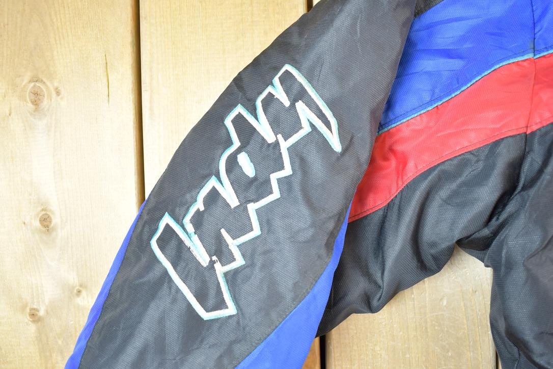 Vintage 1990s Polaris Snowmobile Indy Colour Block Jacket