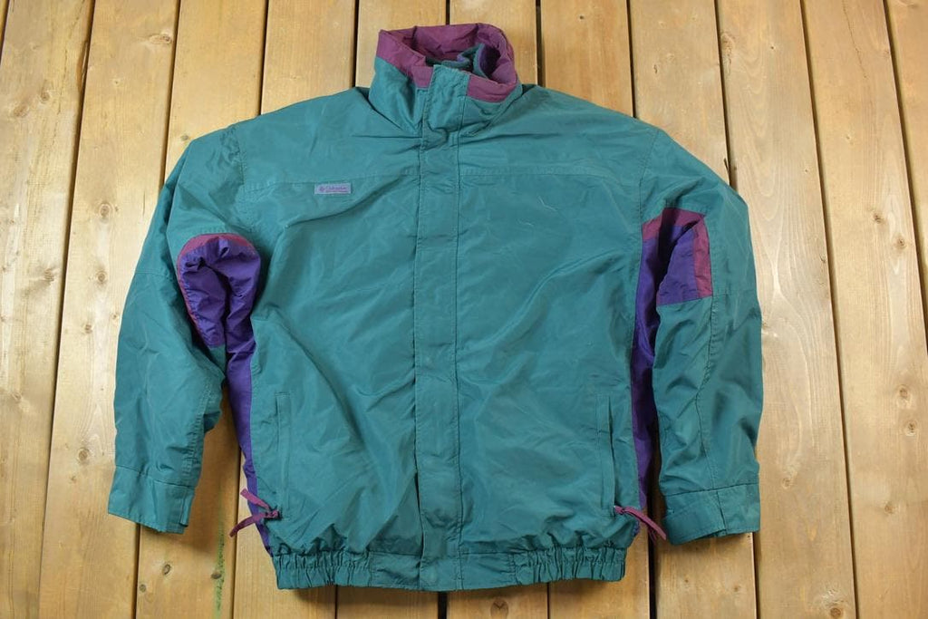 Vintage 1990s Columbia Bugaboo Aztec Collar Lined Ski Jacket