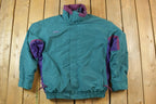 Vintage 1990s Columbia Bugaboo Aztec Collar Lined Ski Jacket