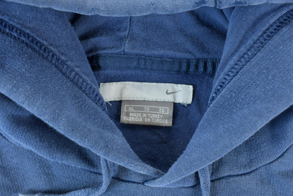 Vintage 1990s Nike Embroidered Mini Swoosh Hoodie Sweatshirt Mens XL