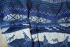 Vintage 1990s Bella Wool Knit Abstract Pattern Crewneck Sweater