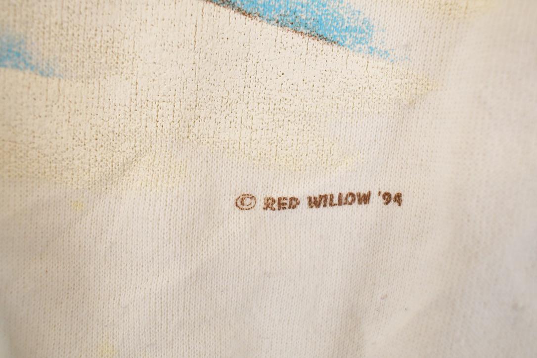 Vintage 1994 Red Willow Country Scene Graphic Print Crewneck Sweatshirt Men's L