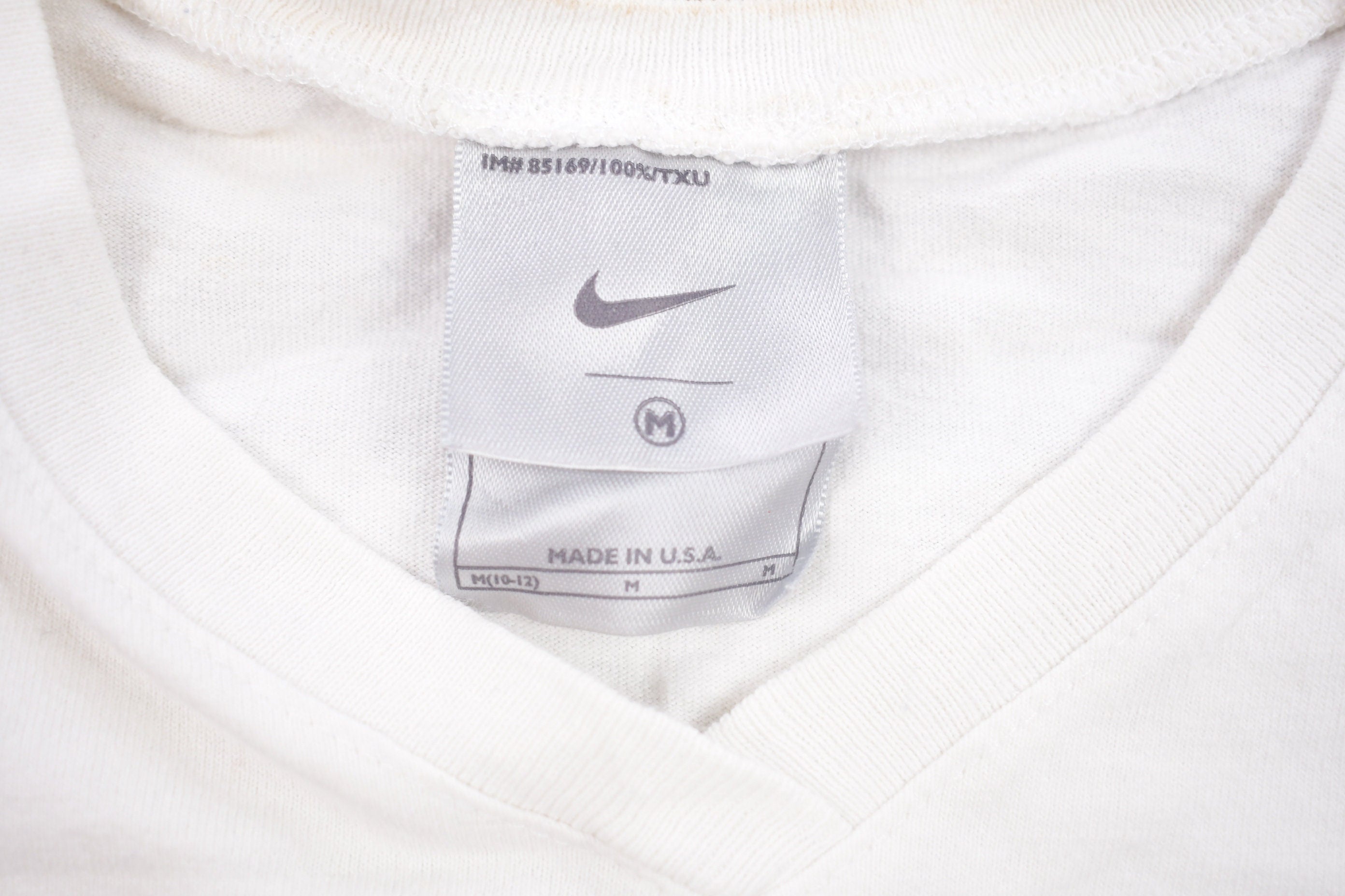 Vintage 1990s Nike Swoosh V-Neck T Shirt