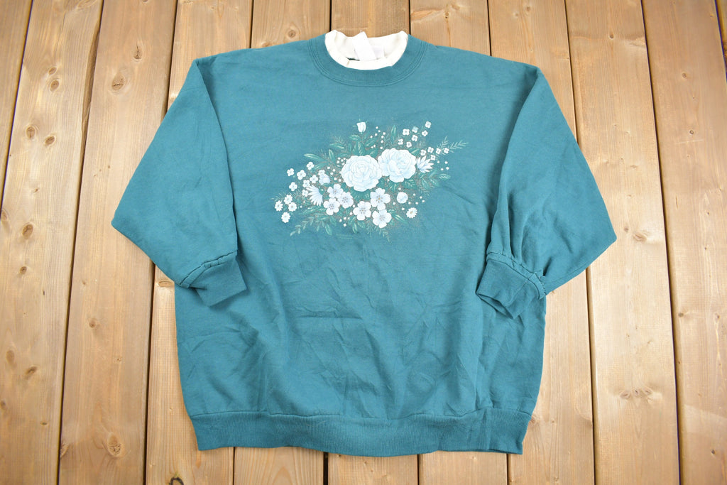 Vintage 1990s Morning Sun Floral Crewneck