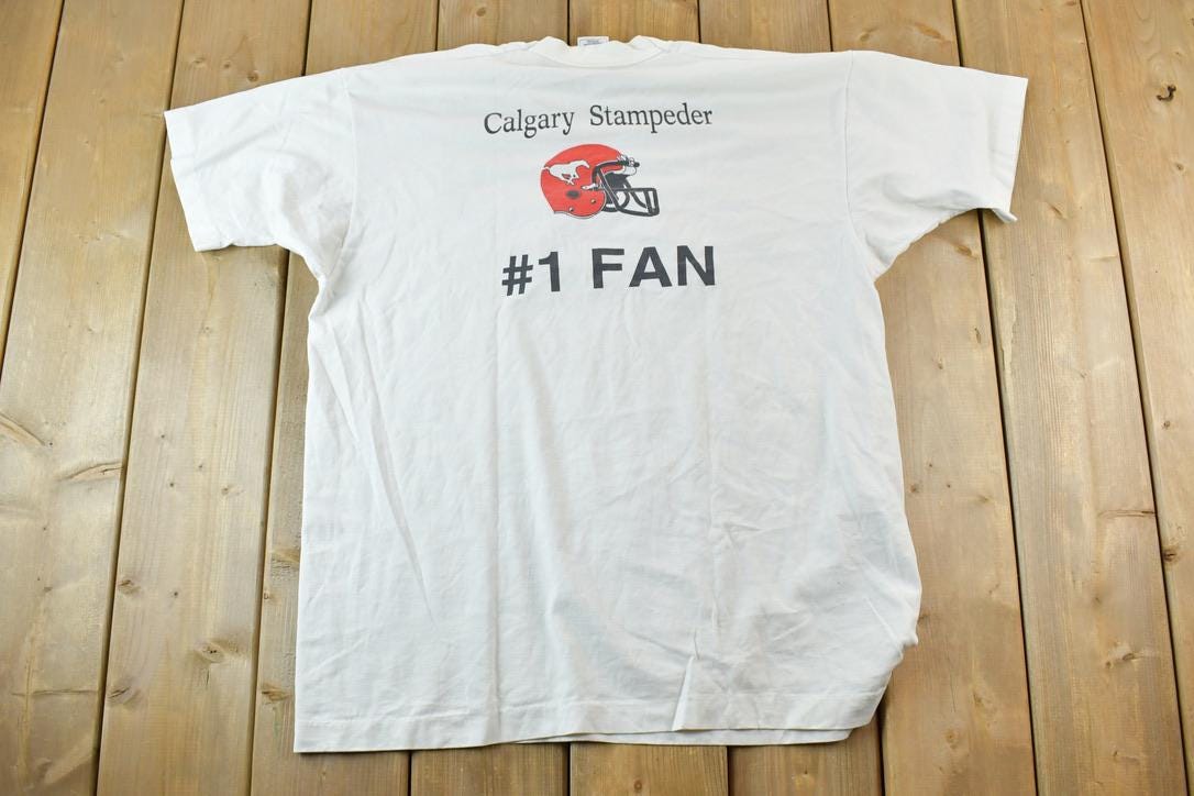 Vintage 1990s Calgary Stampede Number 1 fan Souvenir T-Shirt