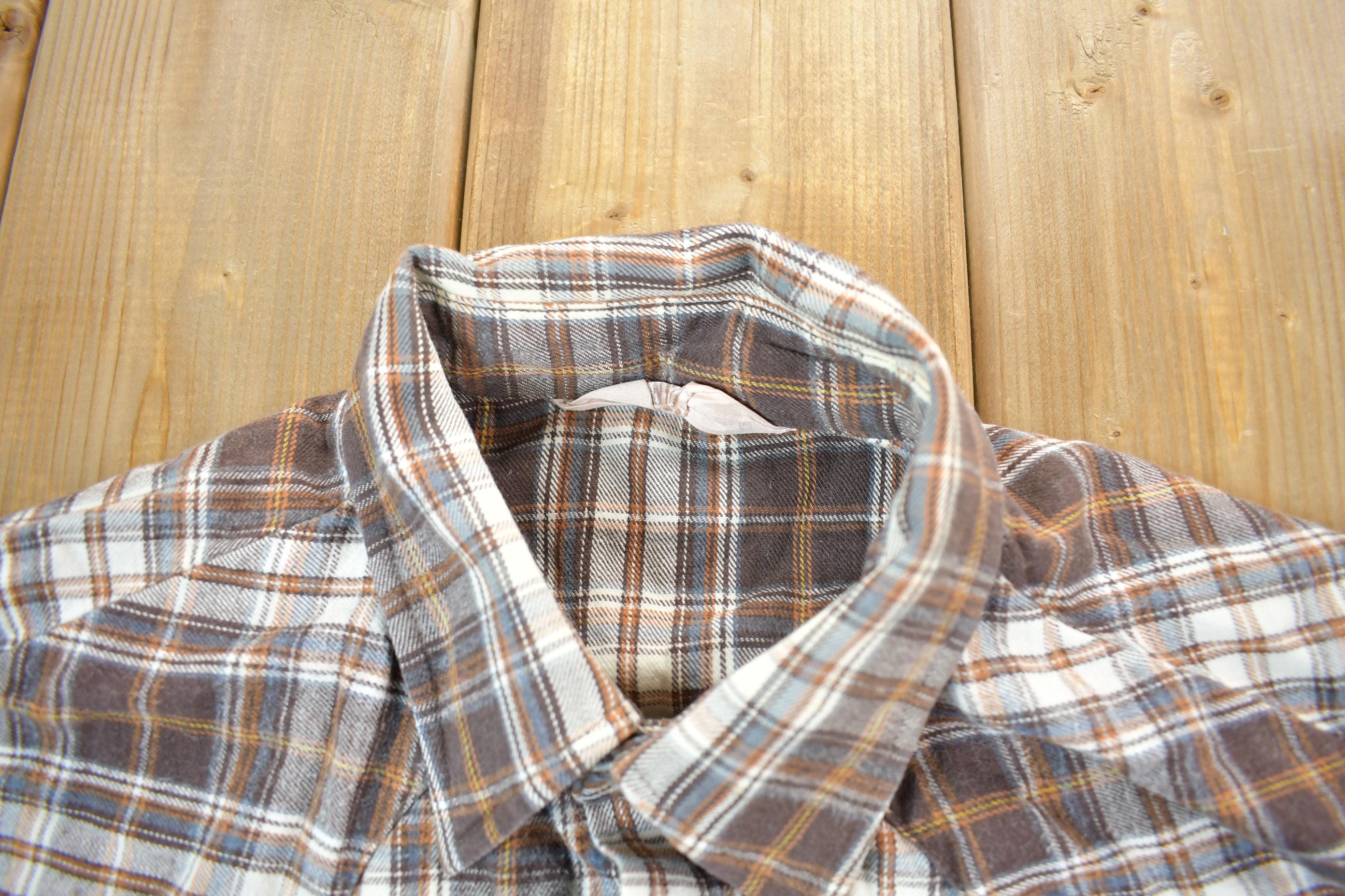 Vintage 1990s Plaid Button Up Flannel Shirt