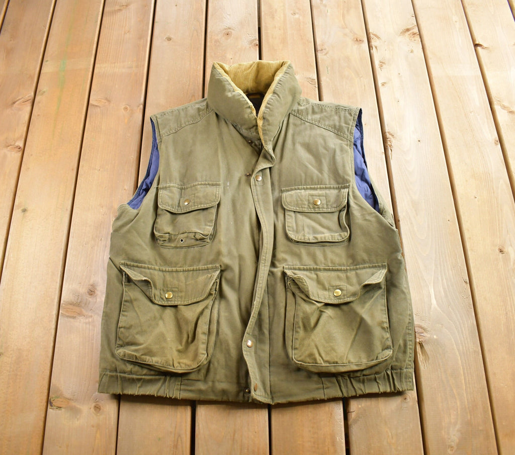 Vintage 1990s Eddie Bauer Utility Puffer Vest Size XL