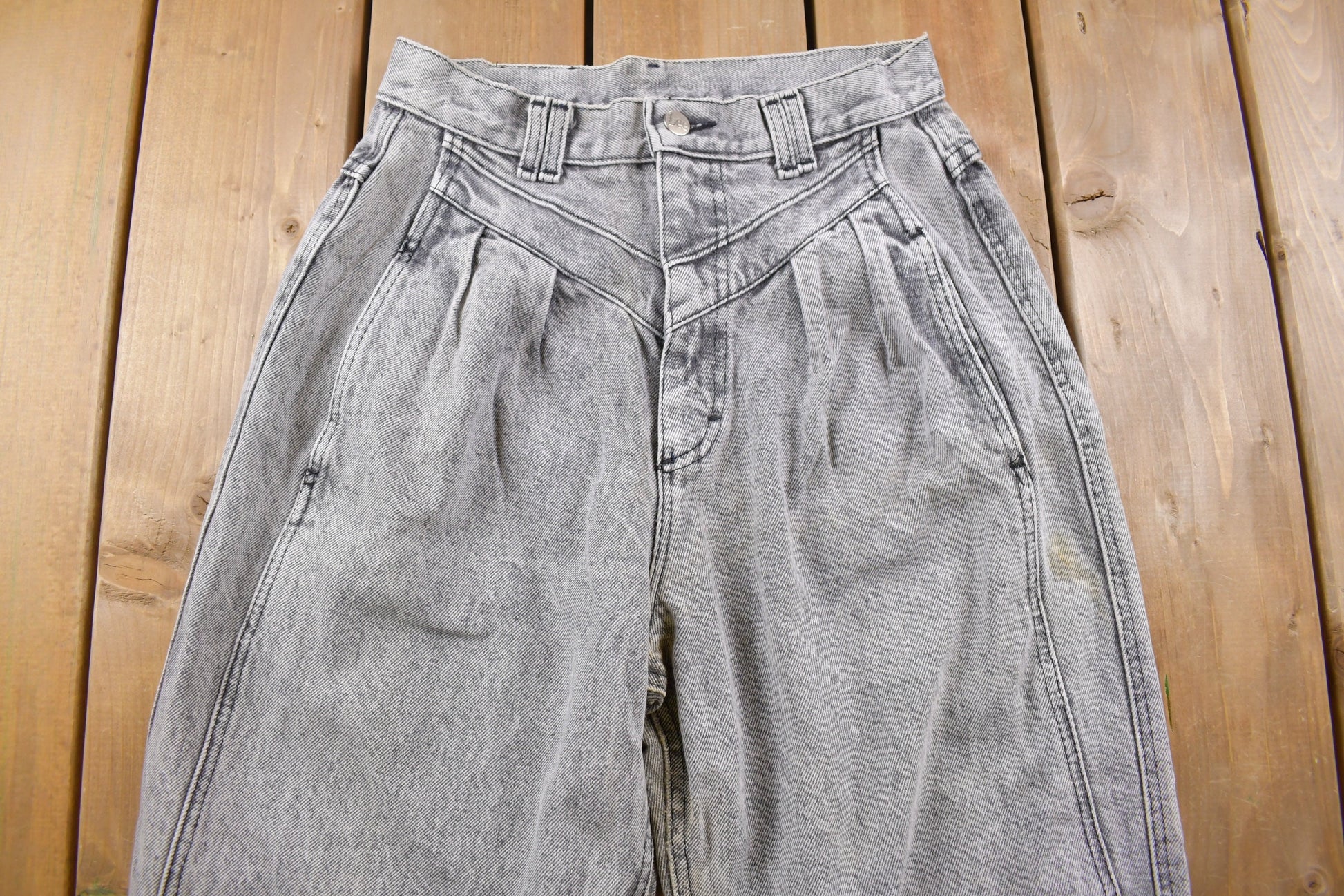 Vintage 1980's Lee Grey Women's Jeans 26 x 30