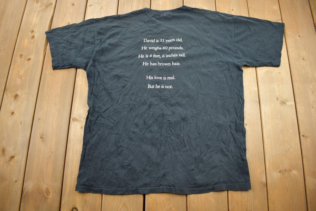 Vintage 2001 A.I Artificial intelligence Movie Promo T-shirt