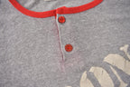 Vintage 1980s Huron Champion Henley Ringer T-Shirt Made In USA