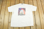 Vintage 1990s Floral I Will Thrive T Shirt Men's XL