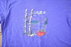 Vintage 1990s Northern Reflections Lake Landscape Souvenir T Shirt Made In Canada