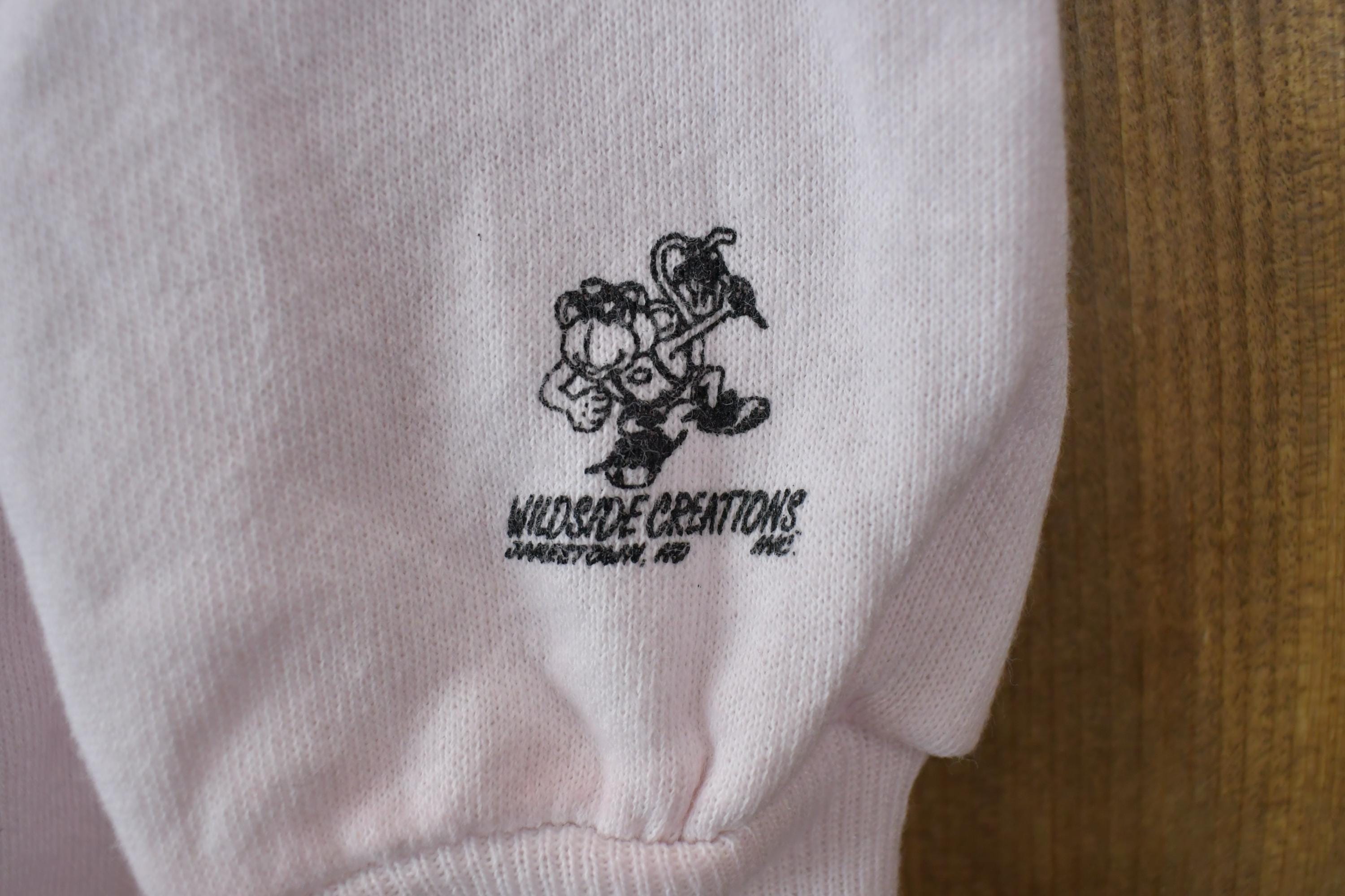 Vintage 1990s Jamestown North Dakota Neon Design Crewneck Sweatshirt