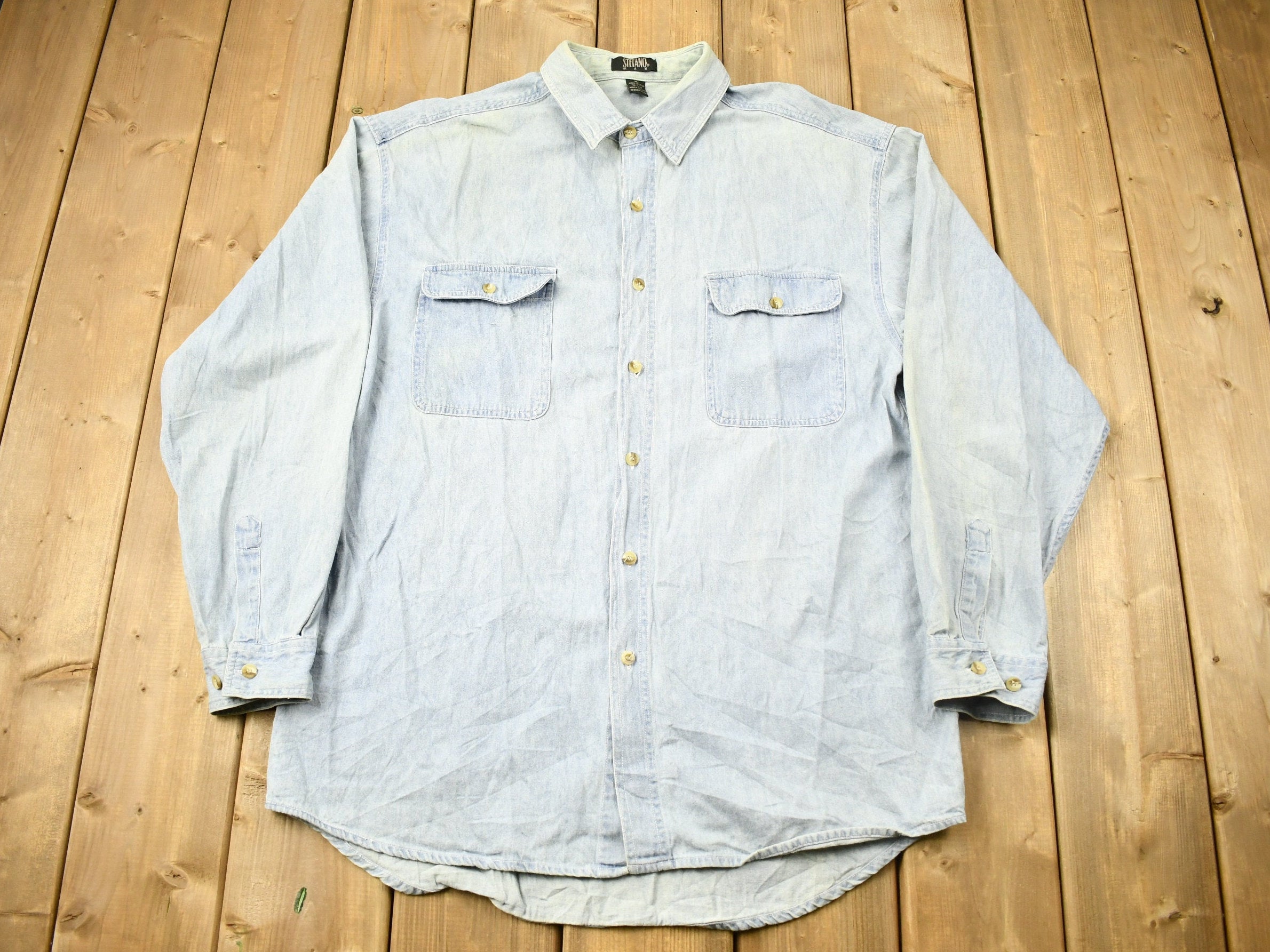 Vintage 1990s Stefano Man Button Up Shirt