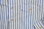 Vintage 1990s The Fox Collections Blue Striped Button Up Shirt