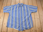 Vintage 1990s Faded Glory Striped Button Up Shirt