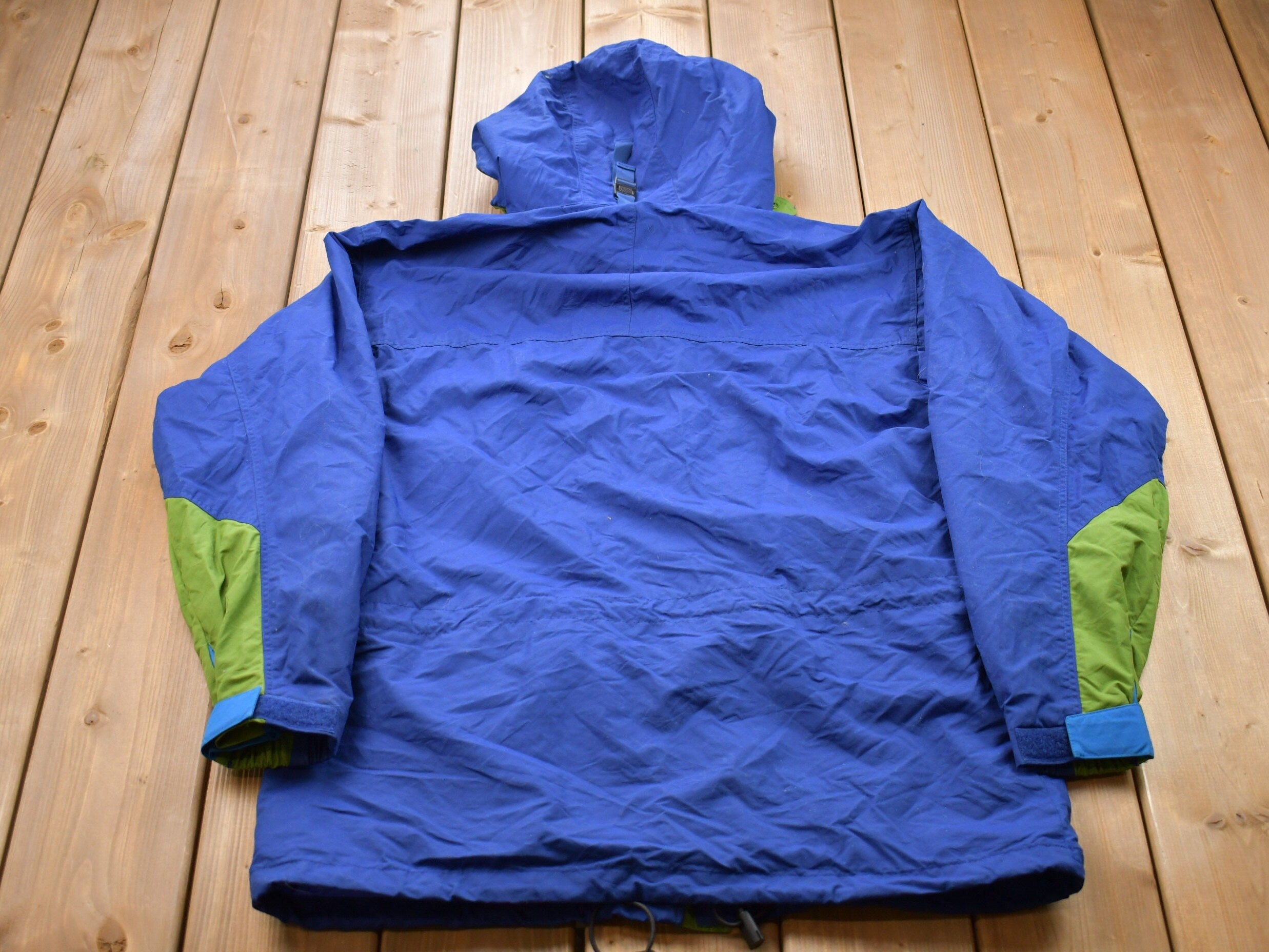 Vintage 1980s Patagonia Full Zip Color Block Windbreaker Jacket