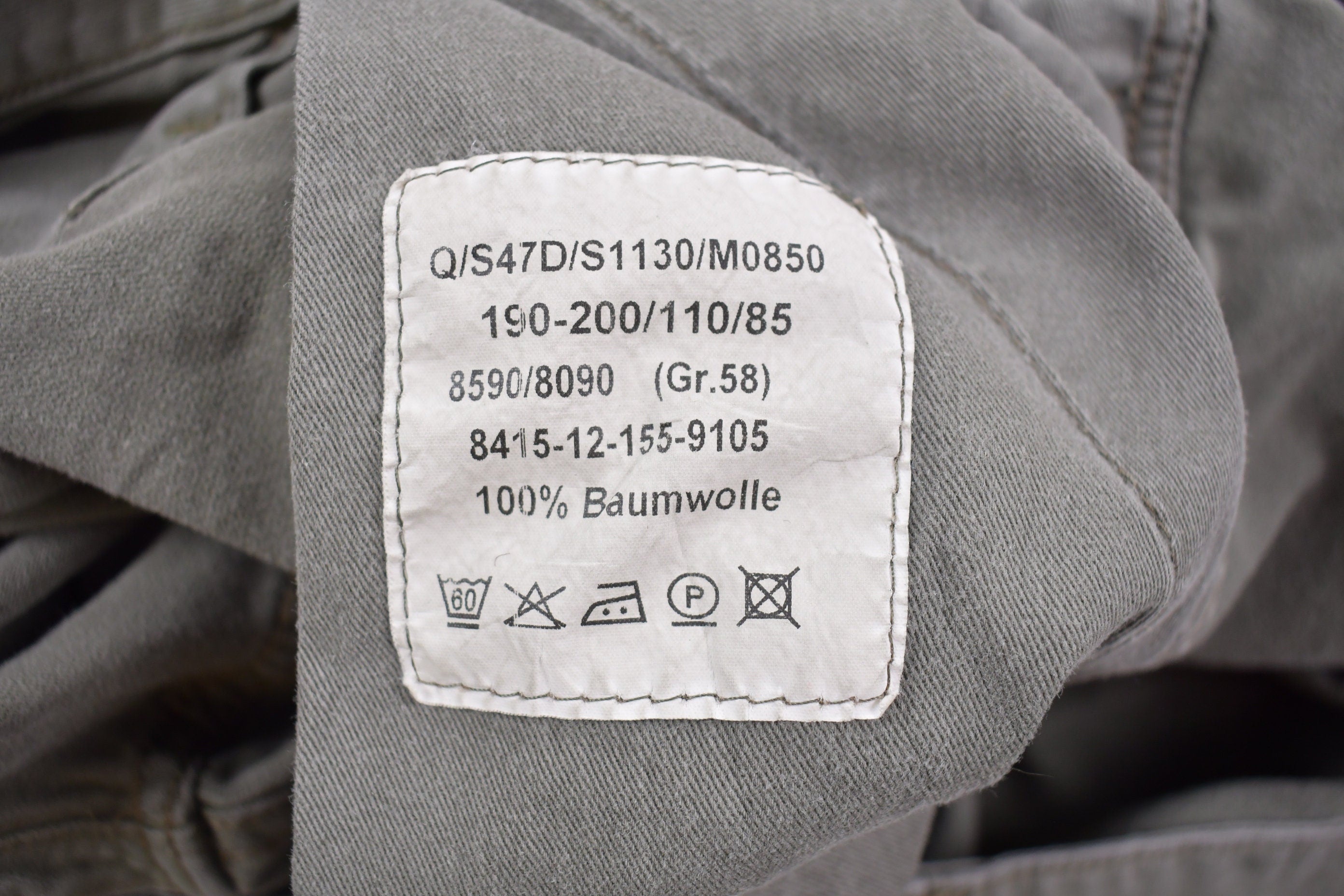 Vintage 1985 Military Cargo Pocket Pants 40 x 31