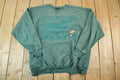 Vintage 1990s Thunderbird Fox Outdoorsman Crewneck Sweatshirt  Embroidered  Nature Sweater  Animal Sweater