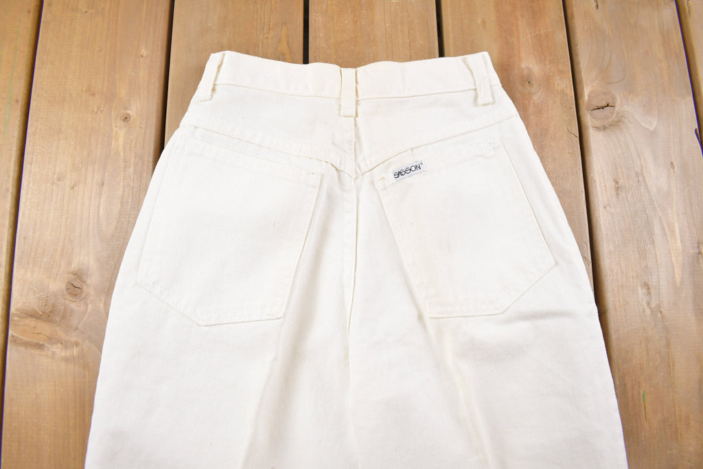 Vintage 1990's Sasson White Jeans 24 x 28