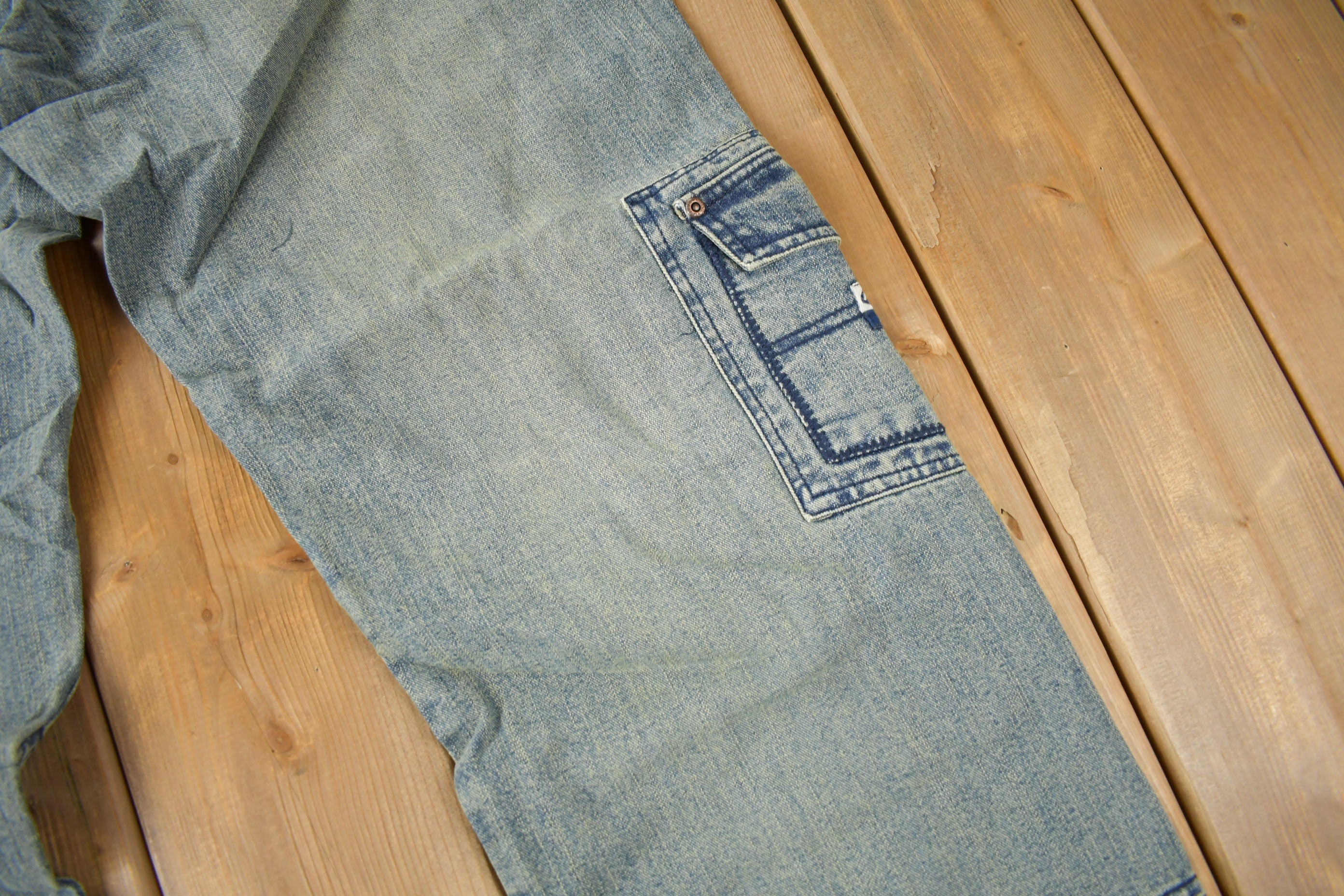 Vintage 2004 Deadstock Enyce Hip Hop Cargo Jeans Size 34