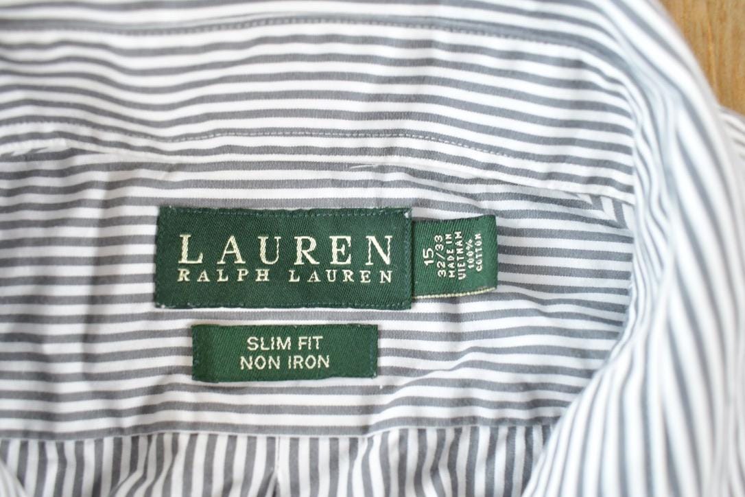 Vintage 1990s Lauren Ralph Lauren Striped Button Up Shirt Women's L / Vintage Dress Shirt / Striped Button Up / Polo Womens Dinner Shirt