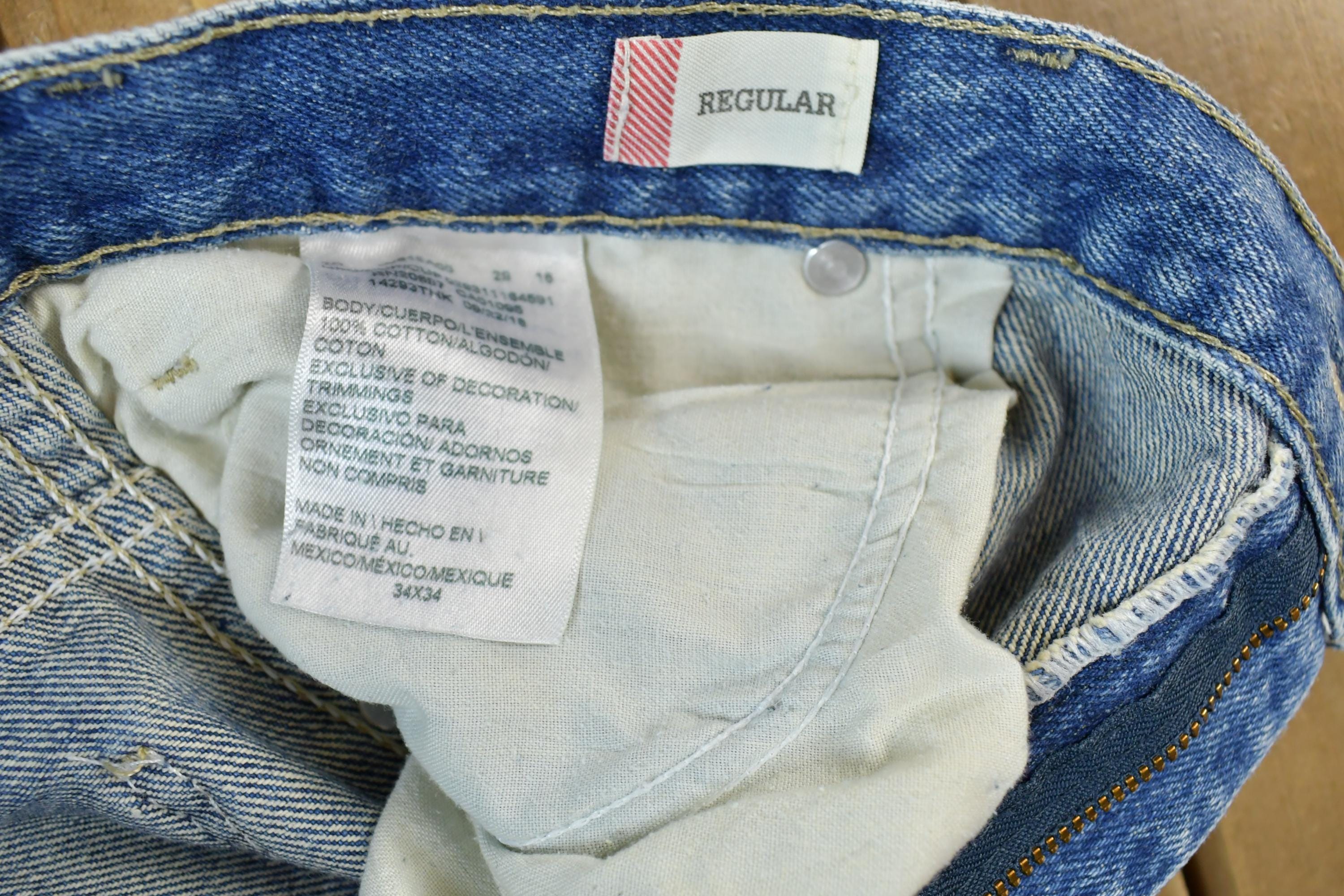 Vintage 1990's Dickies Regular Jeans Size 34x34  Made in USA  American Vintage  Workwear  Streetwear  Vintage Pants