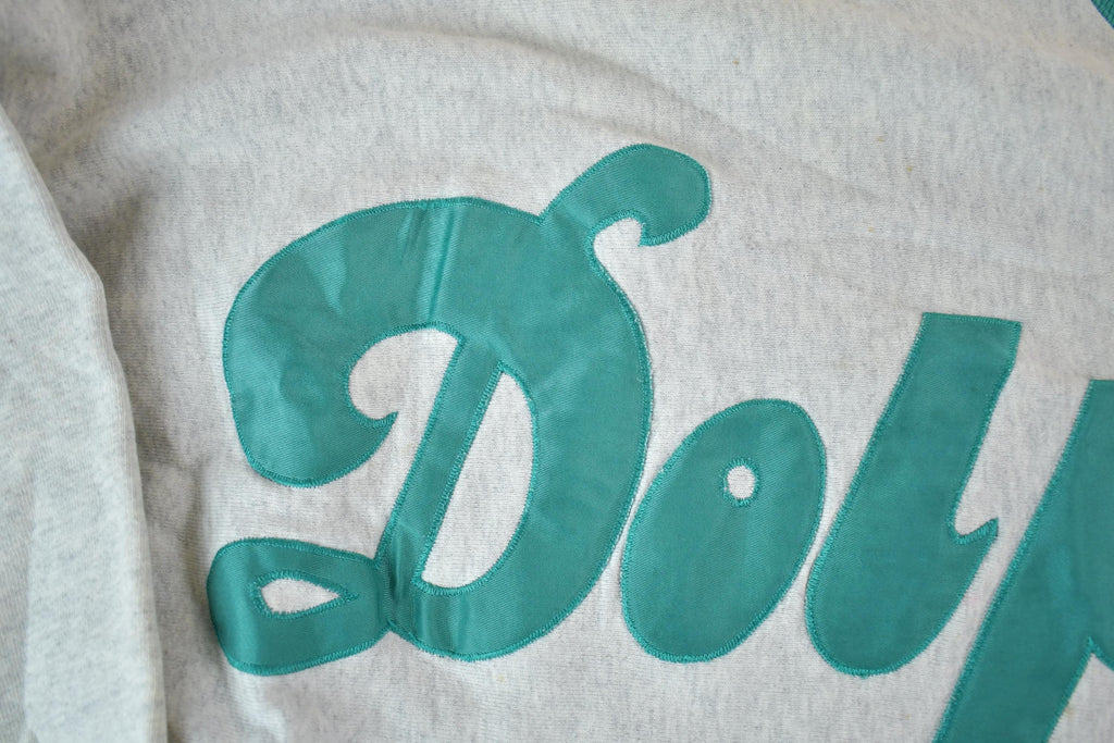 Vintage 1990s Miami Dolphins Rare NFL Crewneck Sweatshirt