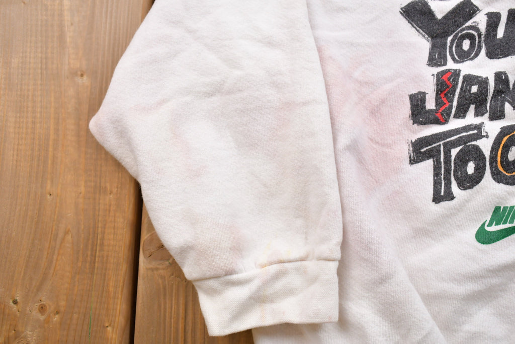 Vintage 1990s Youth Nike We're Jammin Michael Jordan Crewneck Sweatshirt