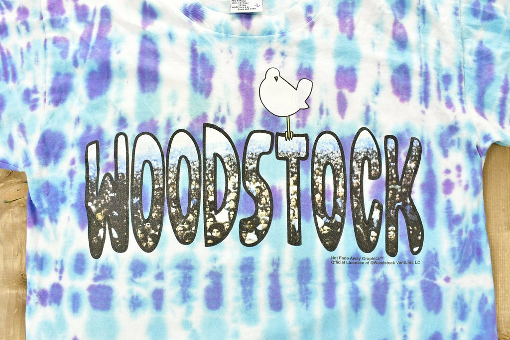 Vintage 1990s Woodstock Music Festival Tie Dye T-shirt
