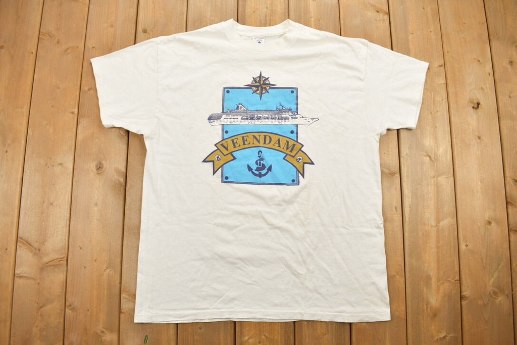 Vintage 1990s Veendam Cruise Ship Souvenir T Shirt