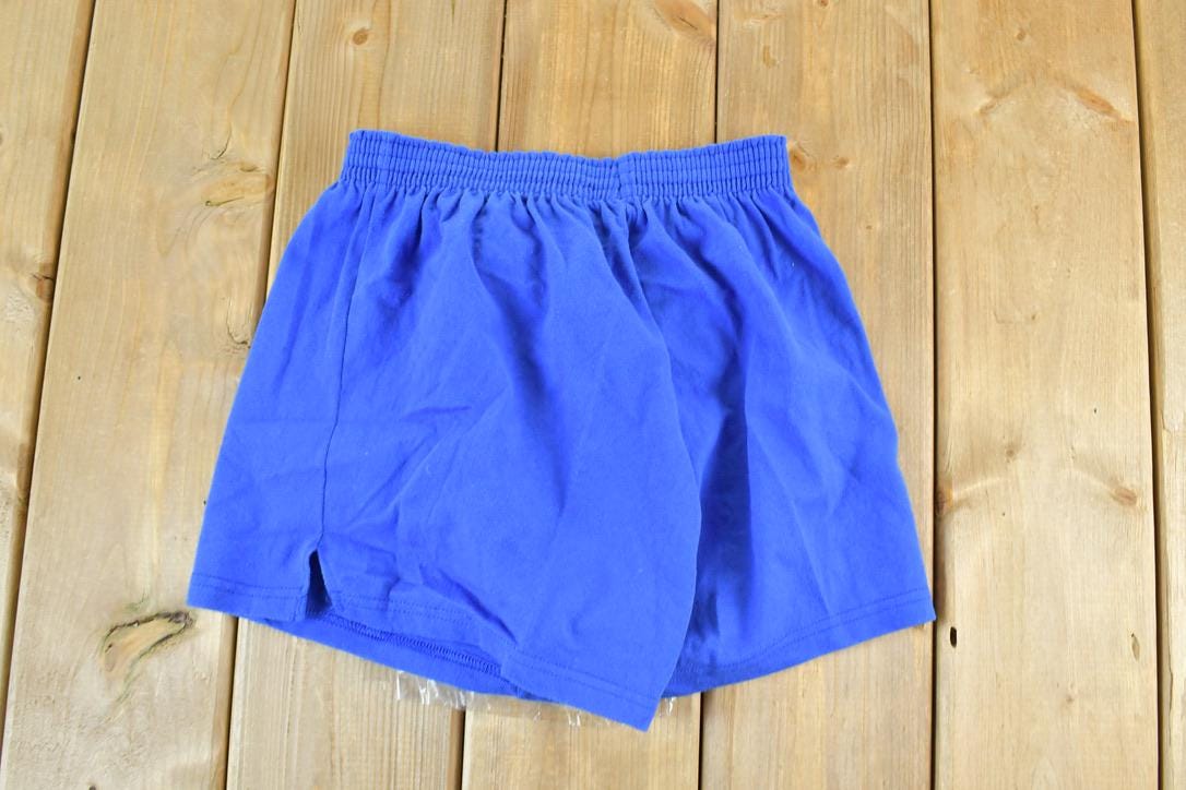 Vintage 1990s Blue Blank Athletic Shorts