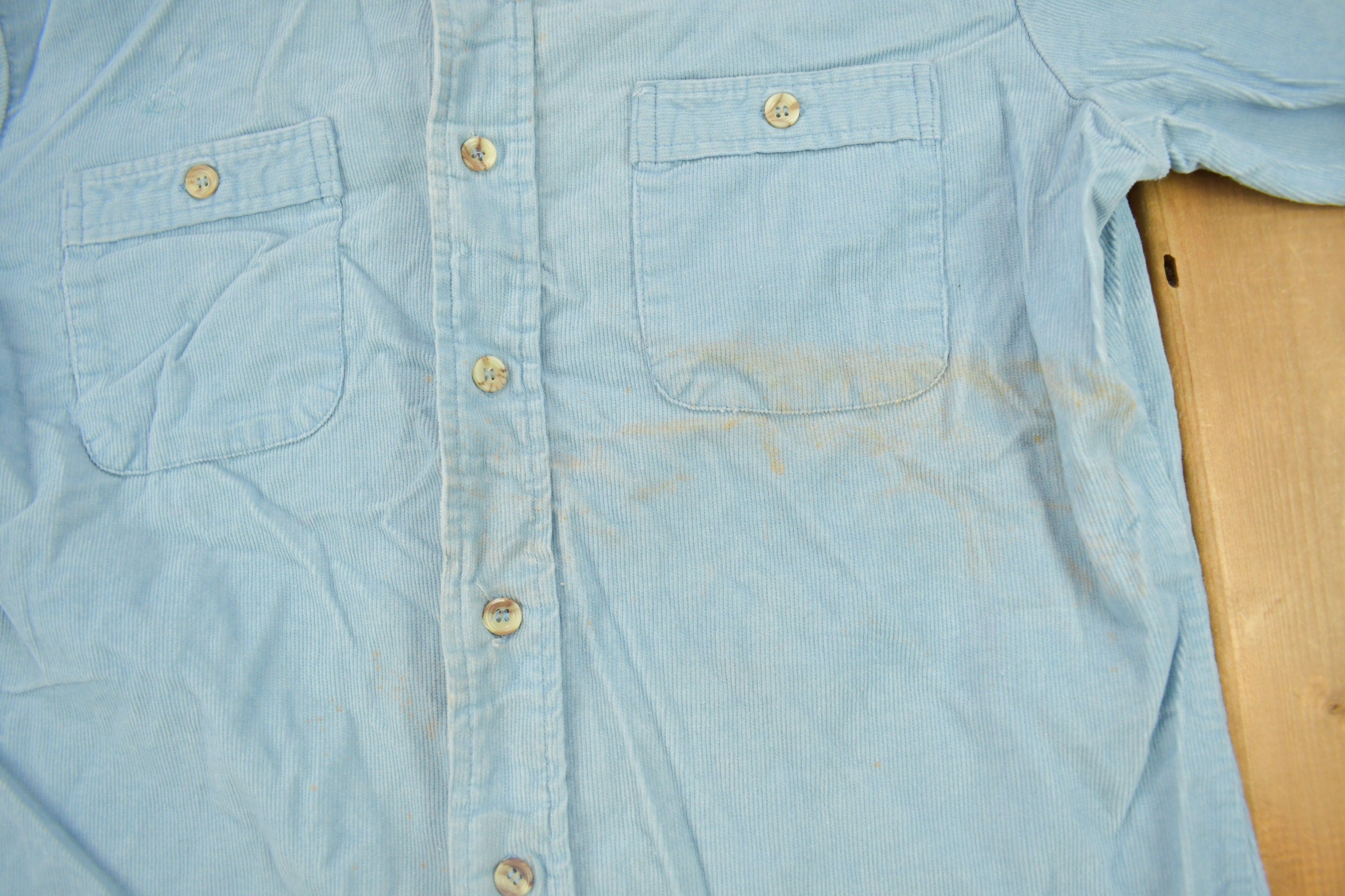 Vintage 1990s Sears Sportswear Corduroy Button Up Shirt