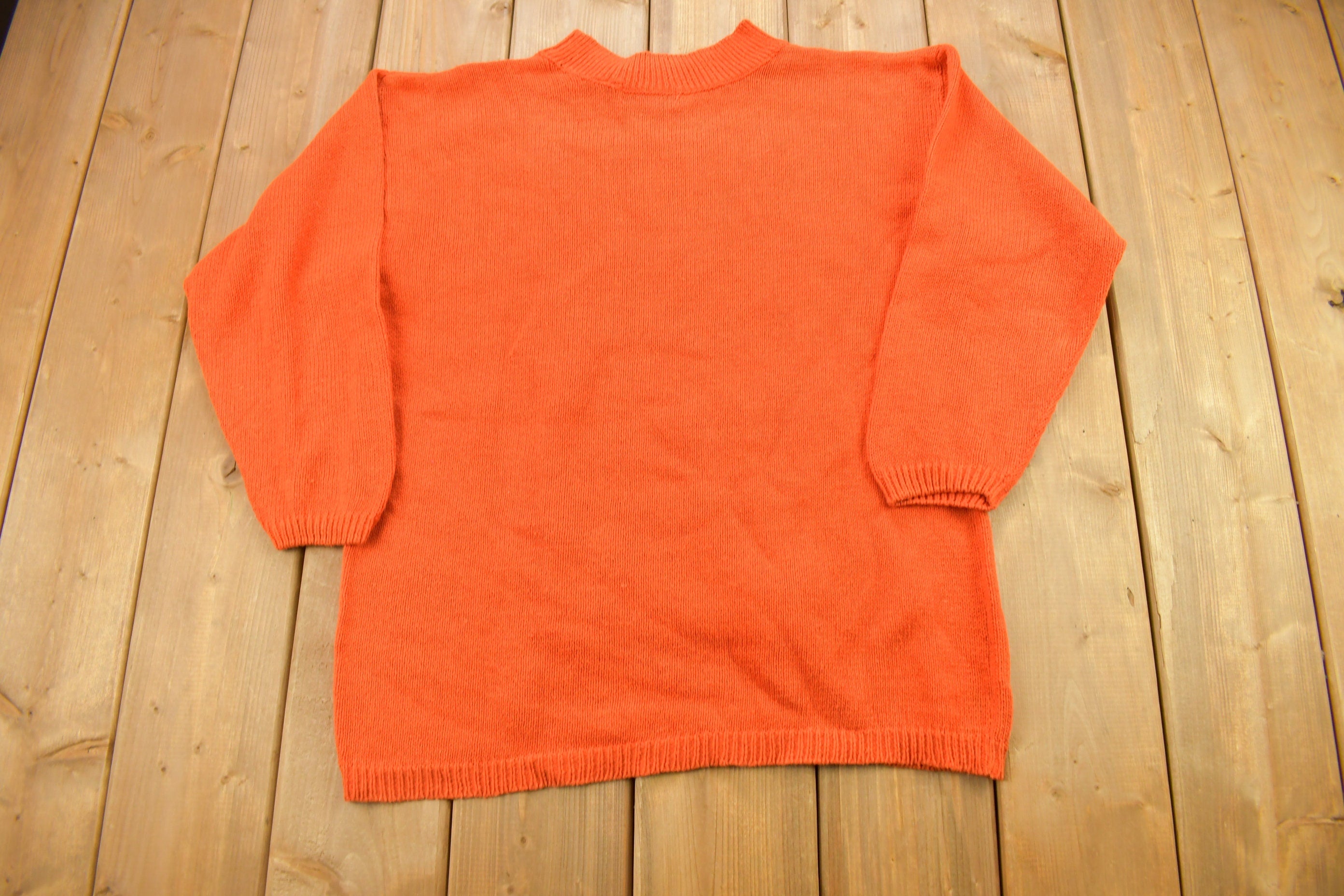 Vintage 1990s Halloween Theme Embroidered Knit Sweater