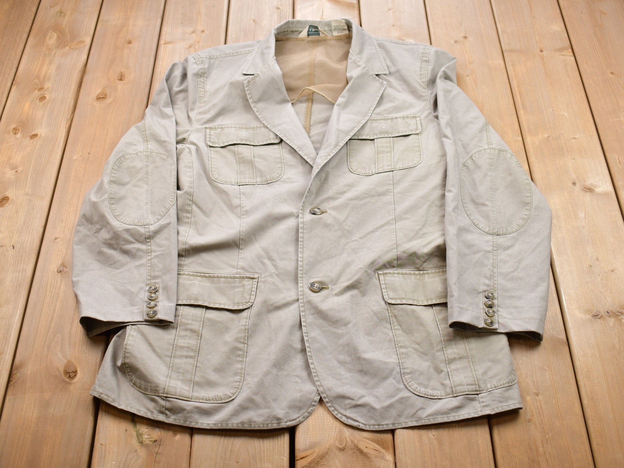 Vintage 1990s LL Bean Cotton Blazer