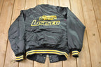Vintage 1990s Hartwell Sports Leasco Satin Bomber Jacket