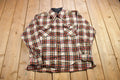 Vintage 1990s Topaz Plaid Wool Flannel Button Up Shirt