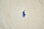 Vintage 1990s Polo By Ralph Lauren 100% Pima Cotton Knit Tan Crewneck Sweater