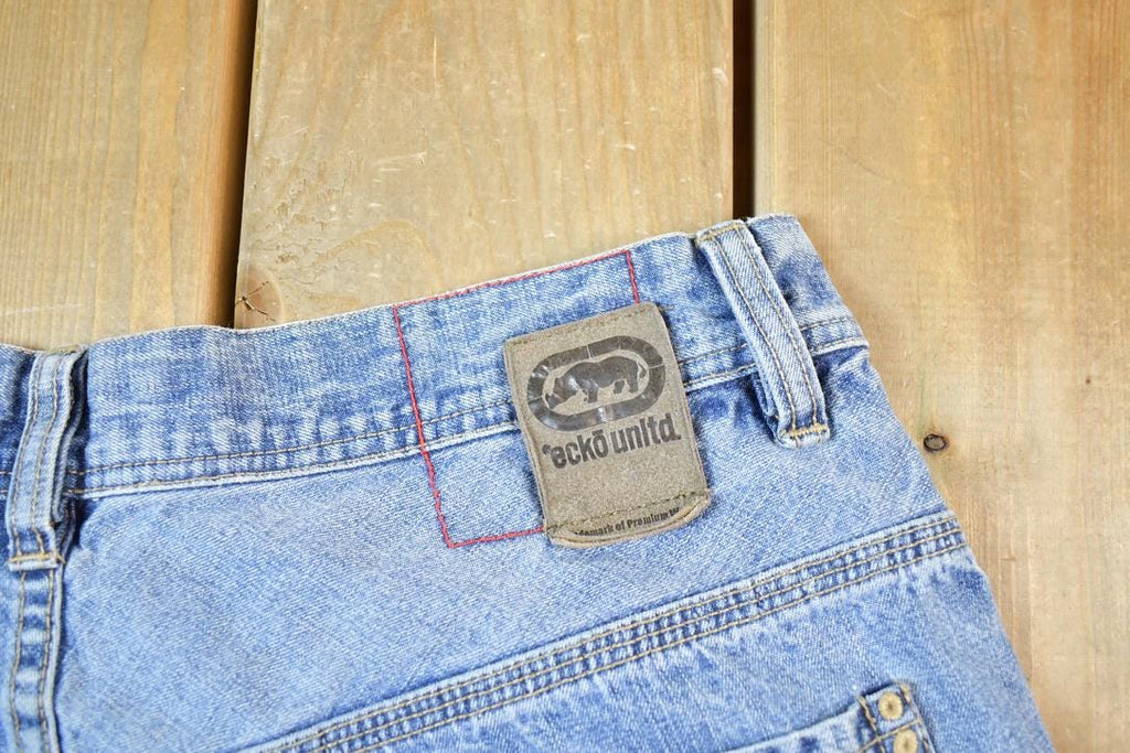 Vintage 1990s Ecko Unltd Hip Hop Denim Jeans Size 34 x 31  Vintage Denim  Vintage Levis  Made In USA  Retro Jeans