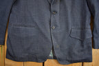 Vintage 1990s College Town Boston Blue Button Up Blazer Jacket