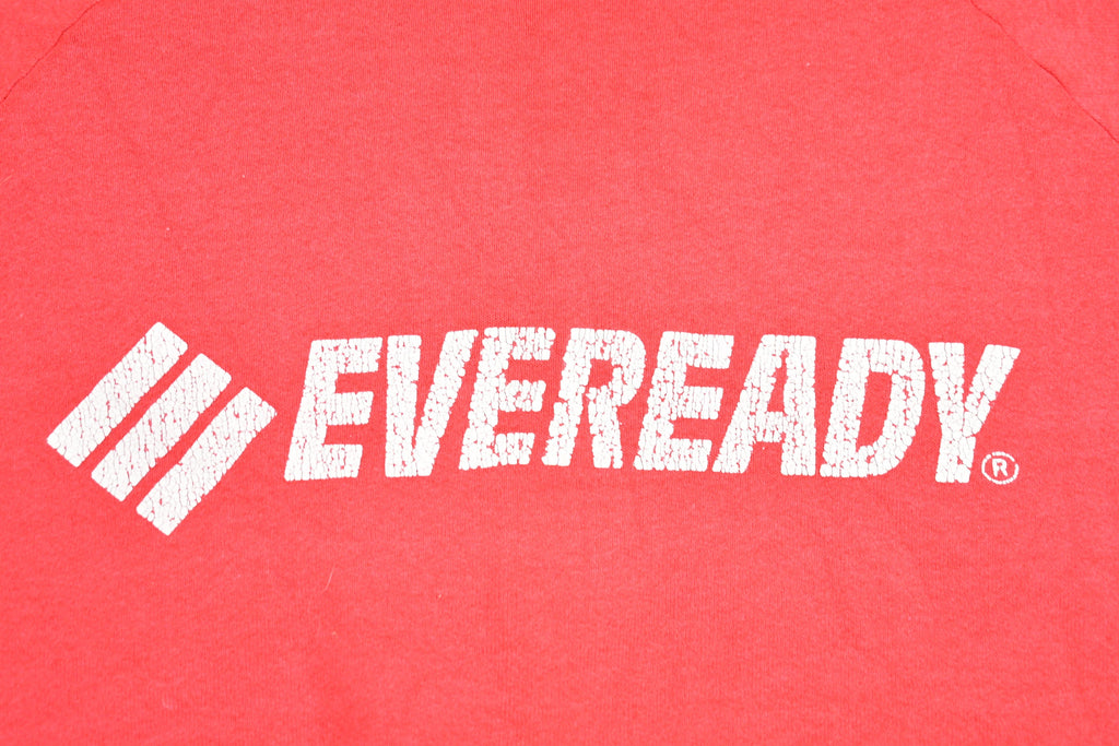 Vintage 1980s Eveready Raglan Graphic Crewneck Sweatshirt