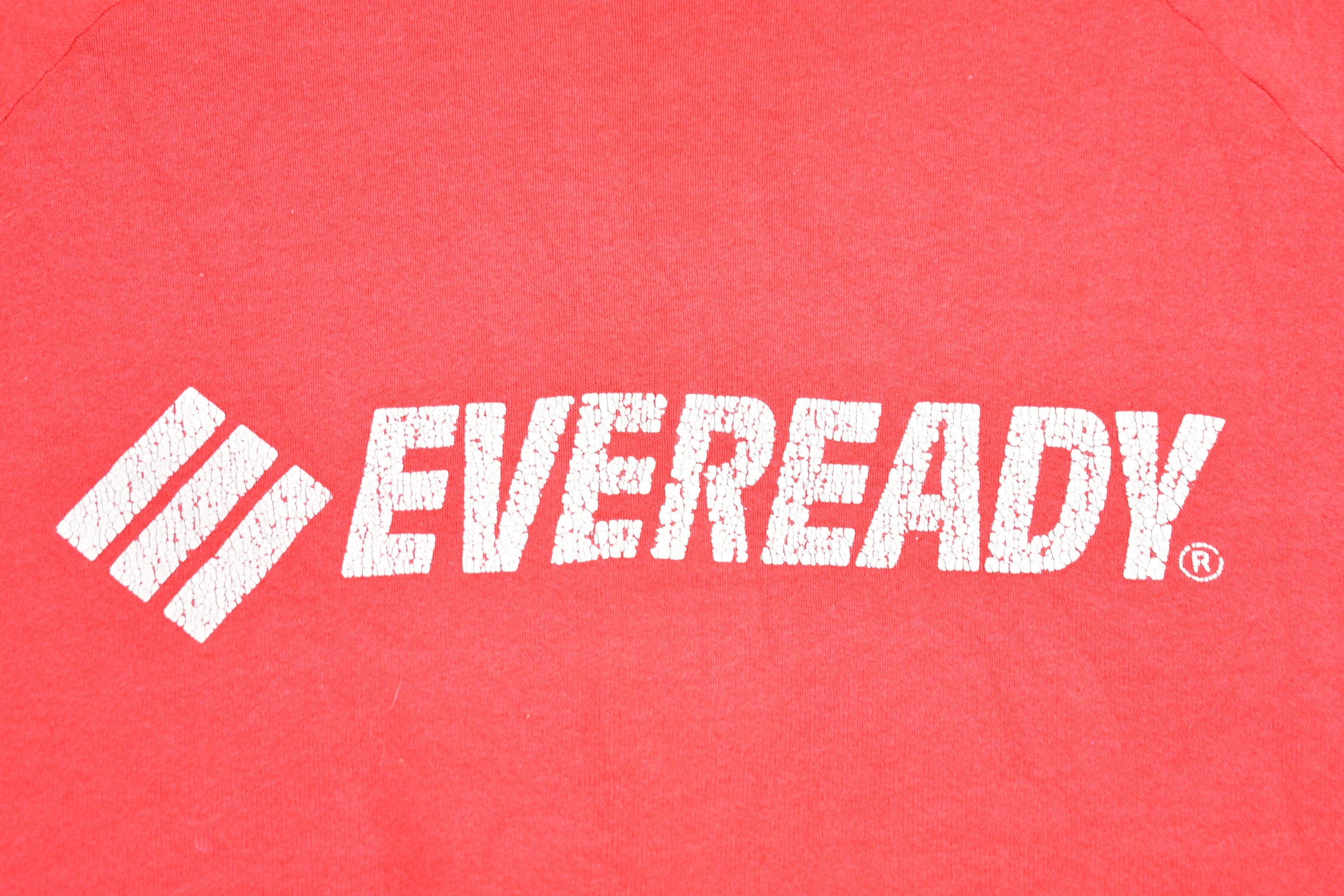 Vintage 1980s Eveready Raglan Graphic Crewneck Sweatshirt